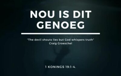 Nou is dit genoeg