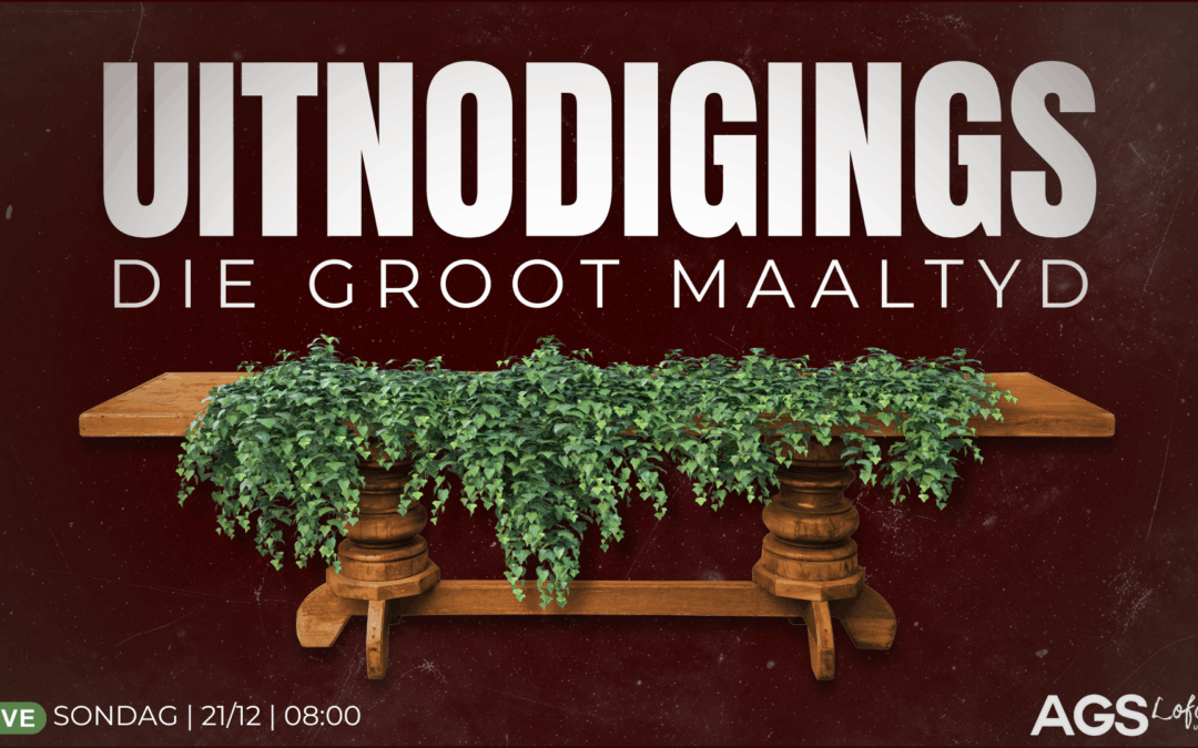UITNODIGINGS DIE GROOT MAALTYD
